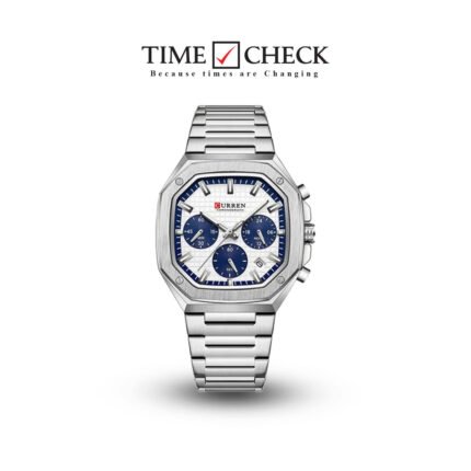 M:8459 Curren MULTI COLOUR Dial Fashion Quartz Clock Analog Chronograph Men's Watch.
