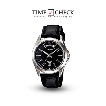 MTP-1370L-1AVDF Casio Leather Strap Quartz Men's Watch.