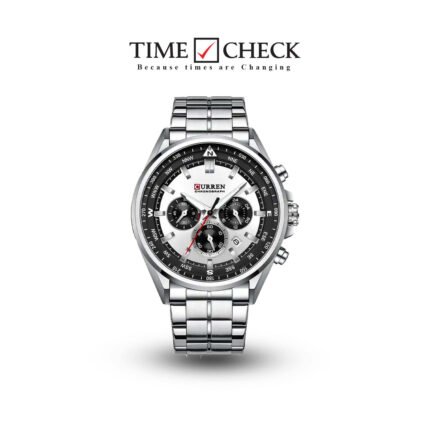 M:8399 Curren Fashion Chronograph Stainless Steel Analog Quartz Men's Watch.