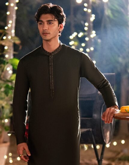 NAVY BLUE BLENDED FORMAL KAMEEZ SHALWAR